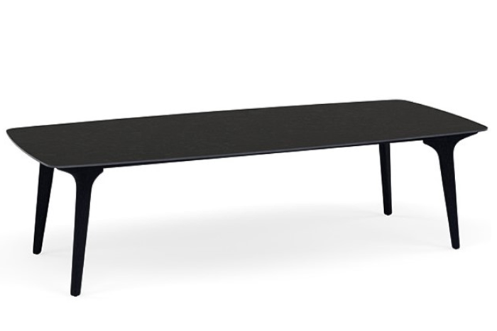 BASALT BLACK - Torsa Dining Table Front Angled View
