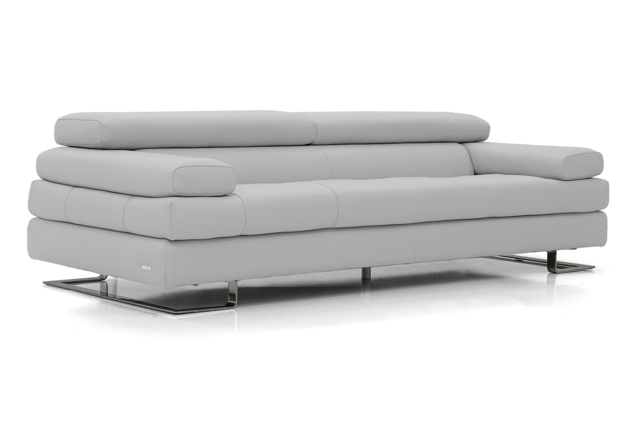 DOVE GREY LEATHER