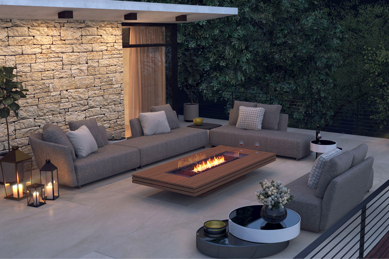 Gin 90 Low Fire Table - Teak