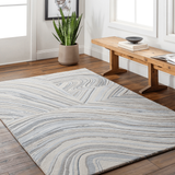 Dreamscape Area Rug - Ecru/Grey/Blue (9' x 12') - Cantoni