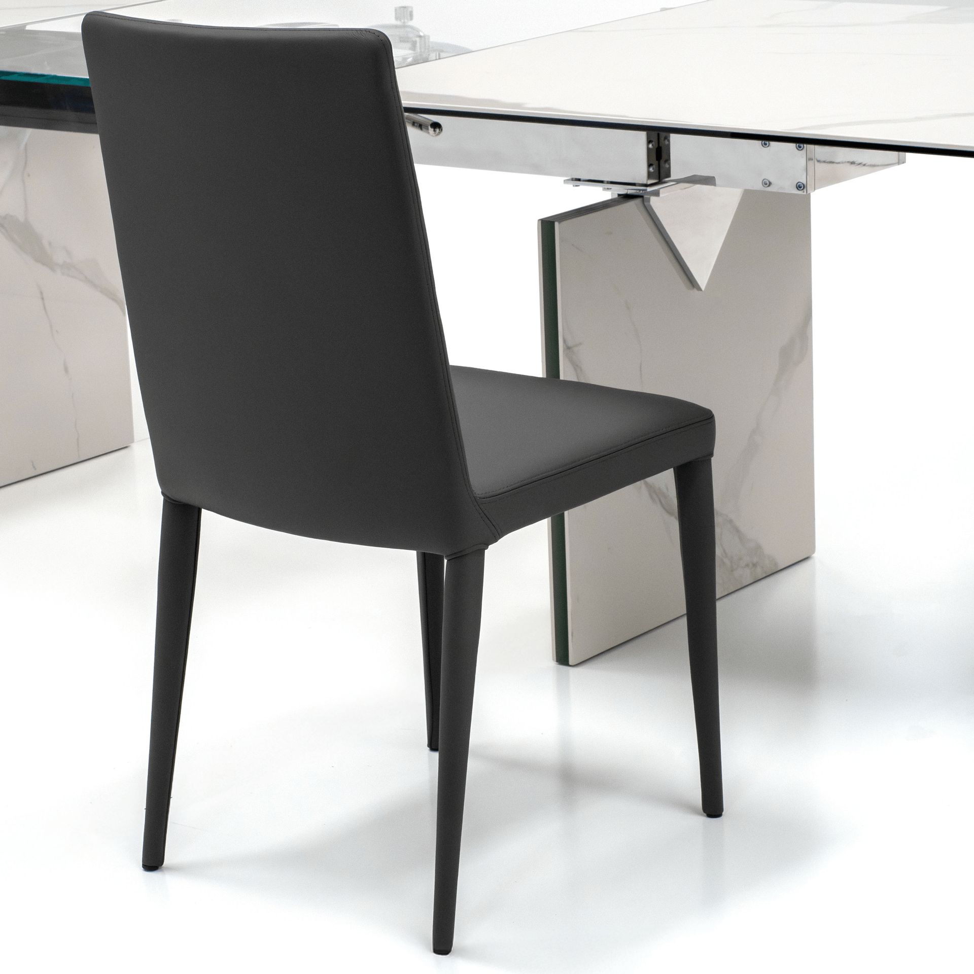 Quasar Extension Dining Table - Ceramic/Glass