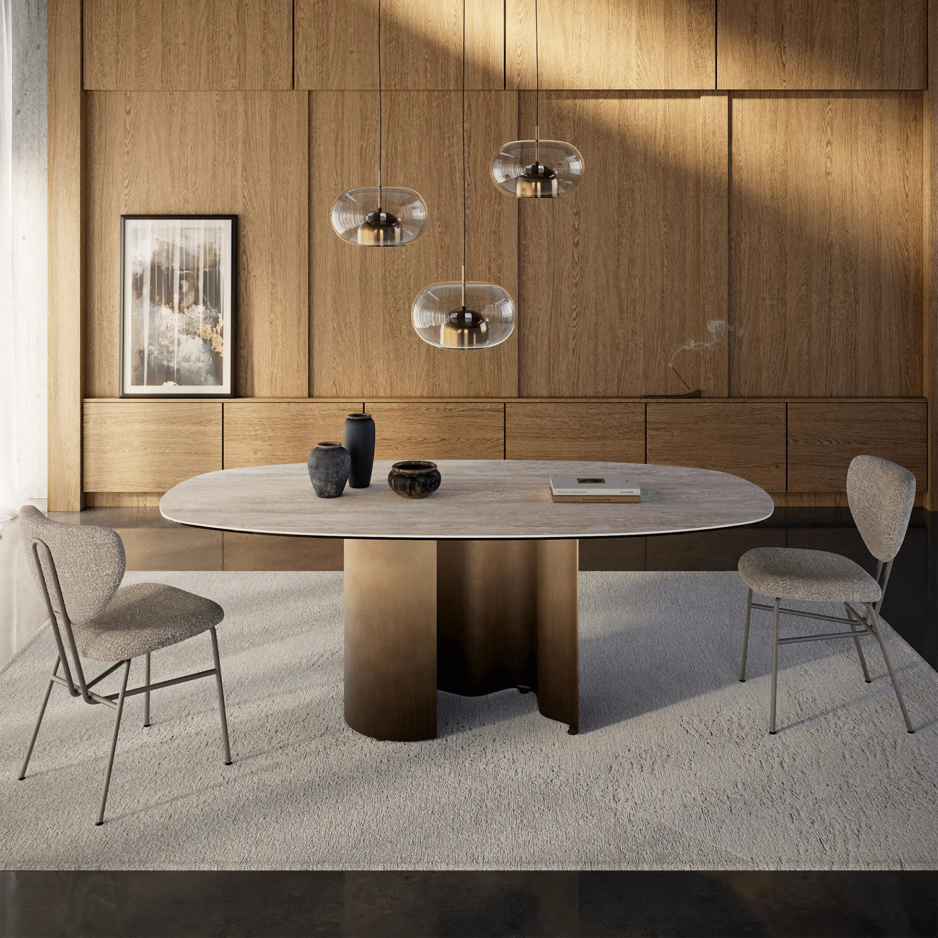 Papelito Keramik Dining Table - Rounded Edge