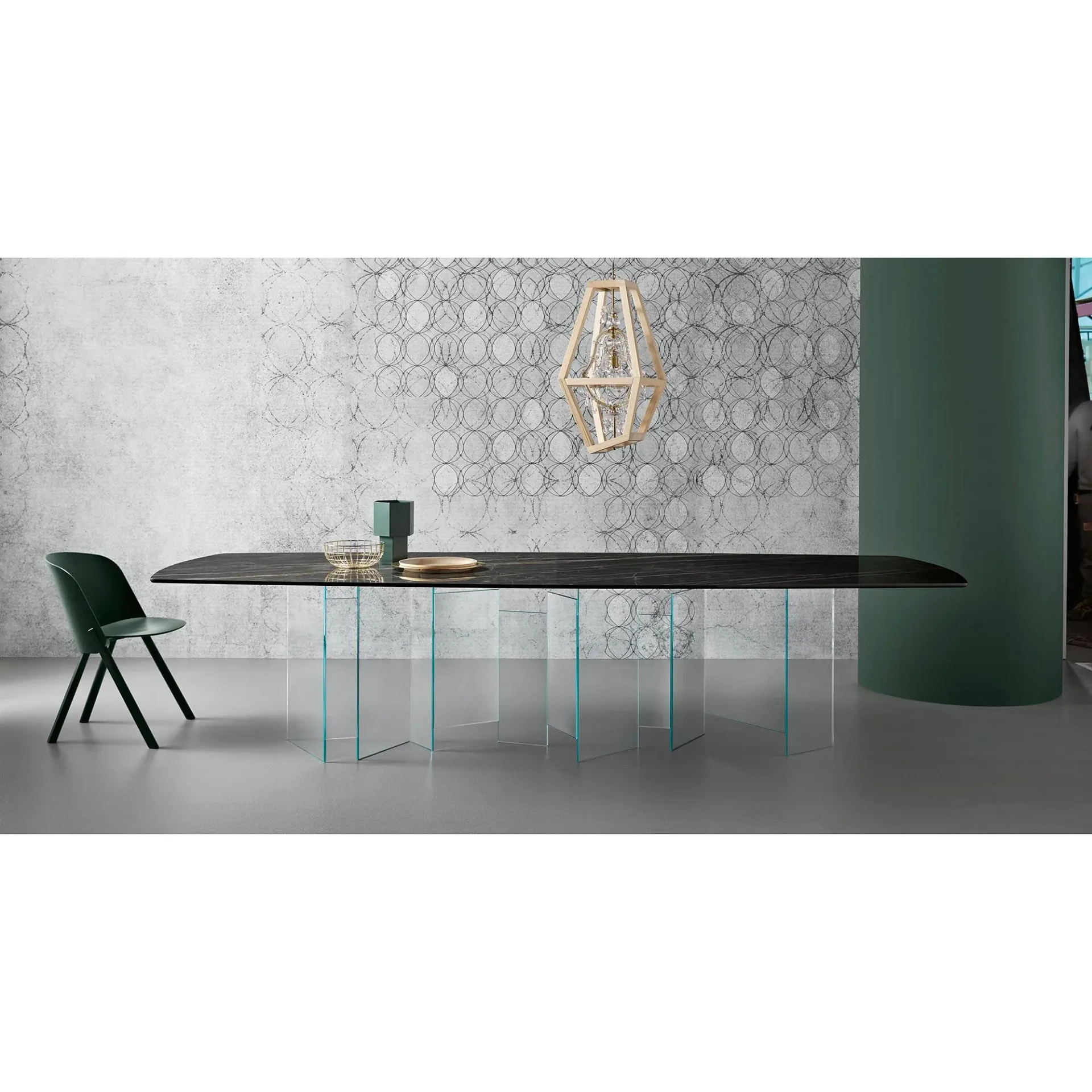 Metropolis Dining Table Shown in a Dining Room Setting