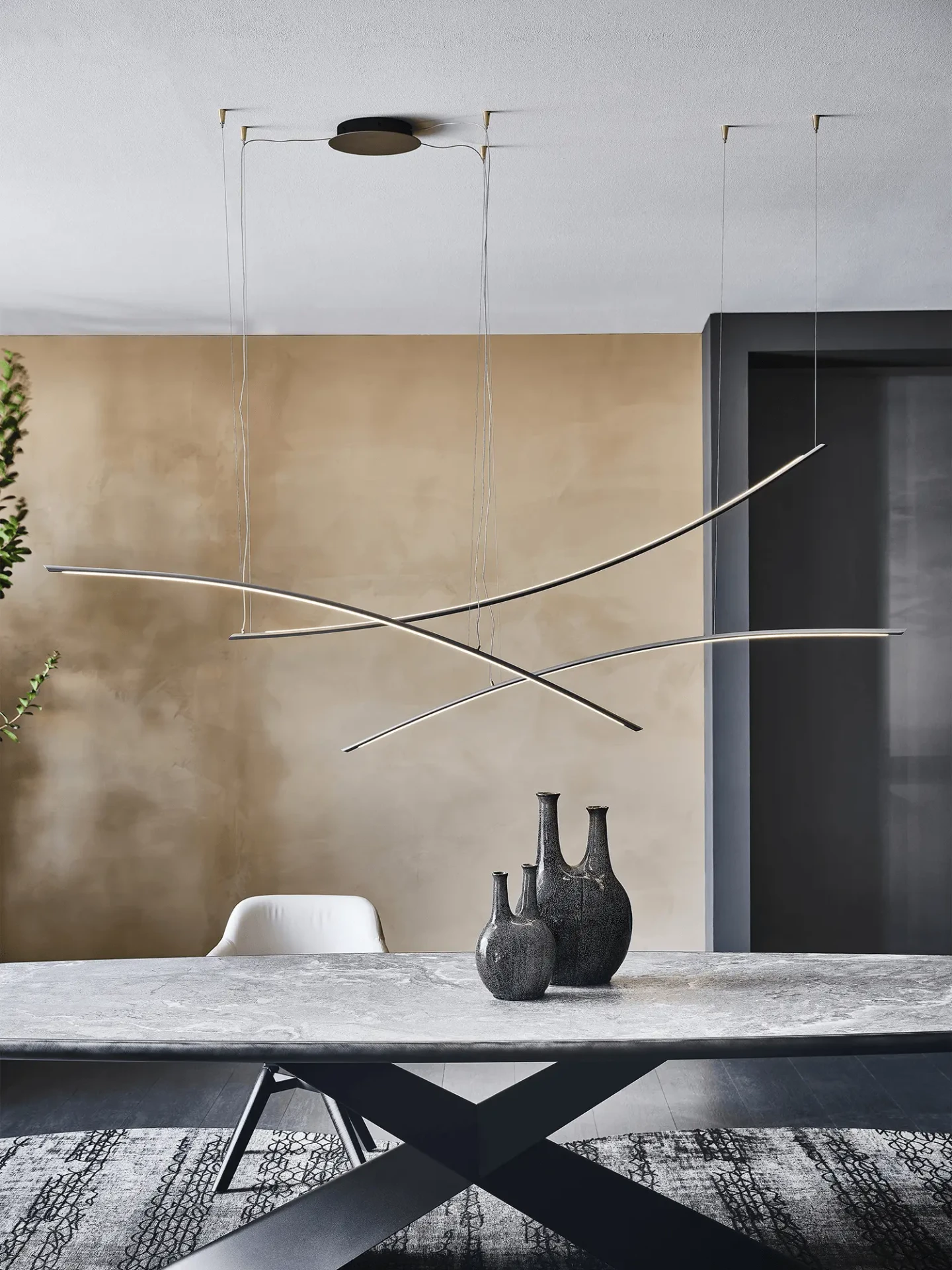 Katana Ceiling Lamp in a Dining Room Setting
