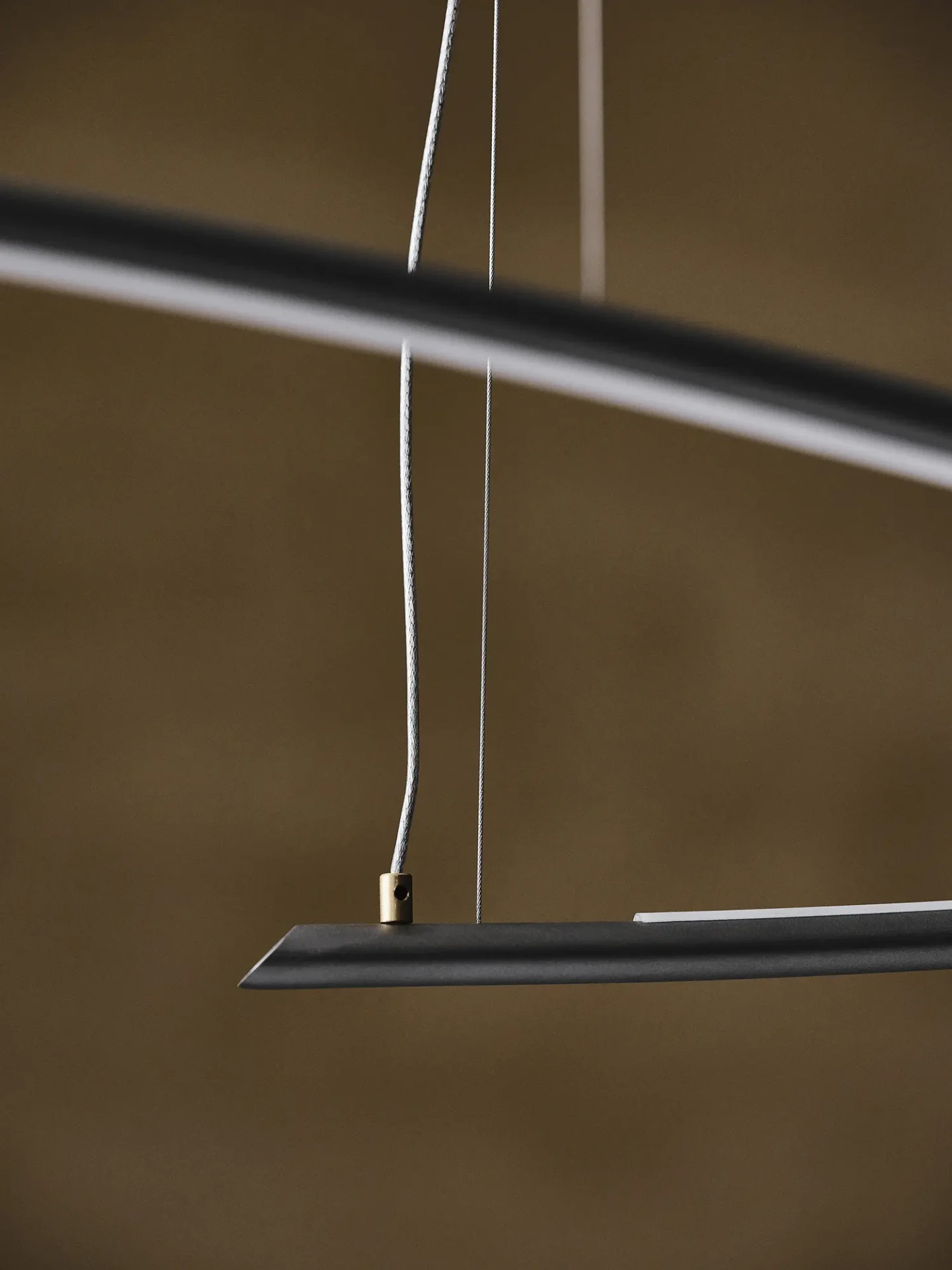 Closeup - Katana Ceiling Lamp Wire Detail