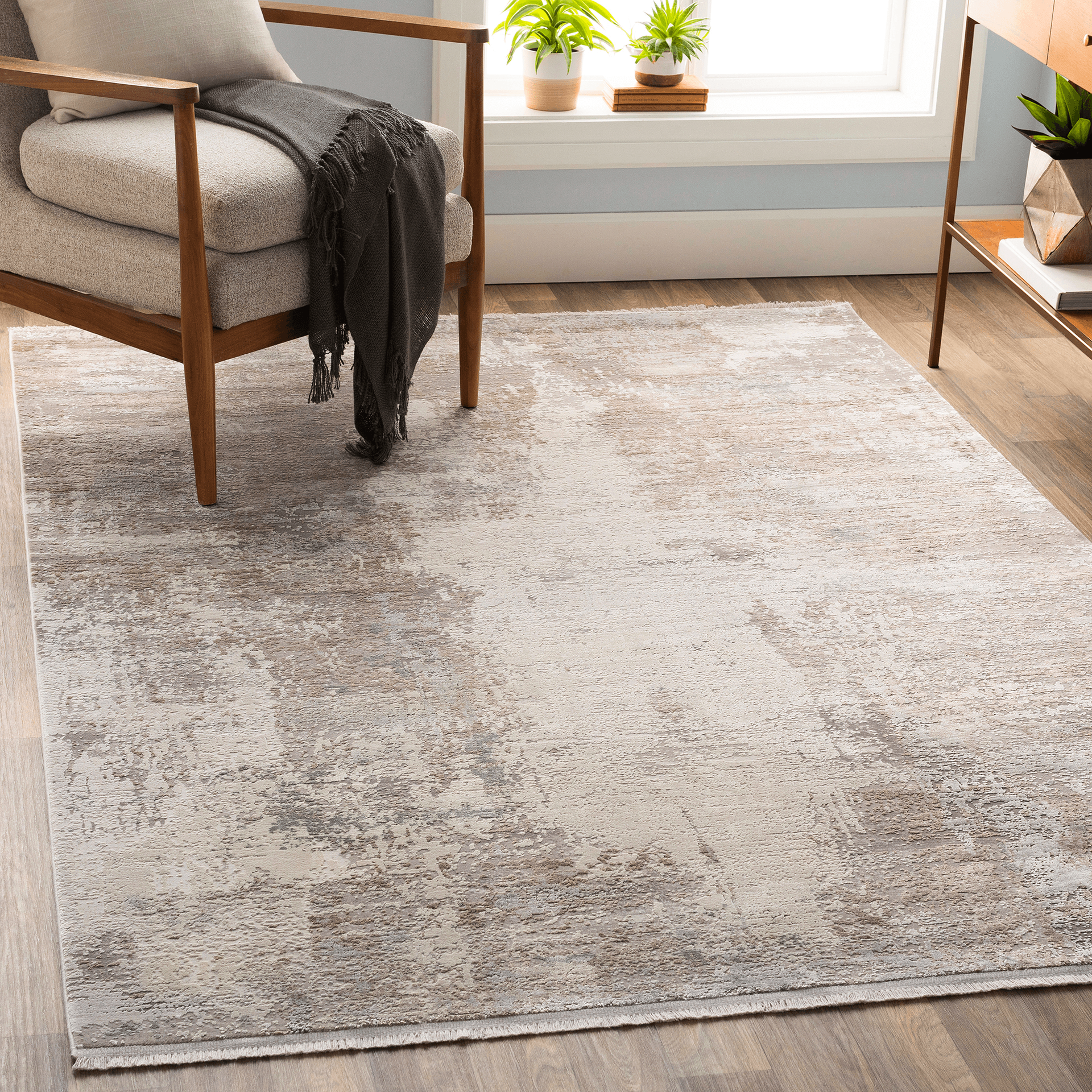 Solar Area Rug - Brown/Grey/White (10' x 14')