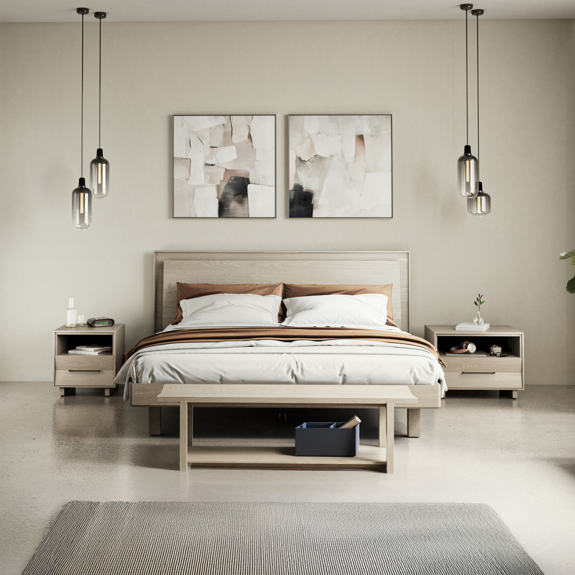 Kava 9619 King Bed - Cantoni