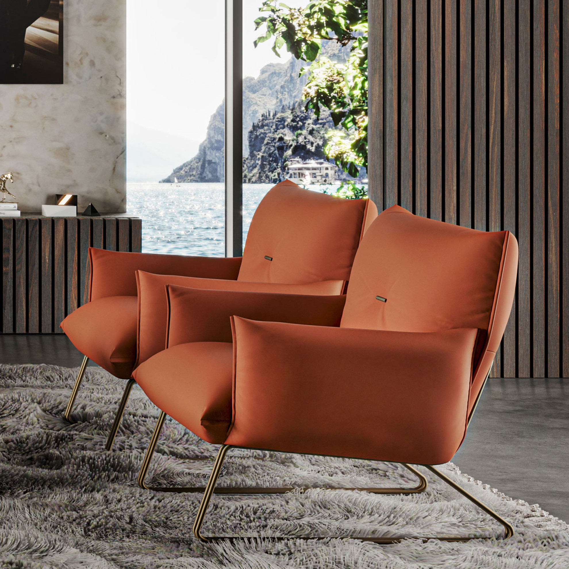 Margot Chair - Honey Leather - Cantoni