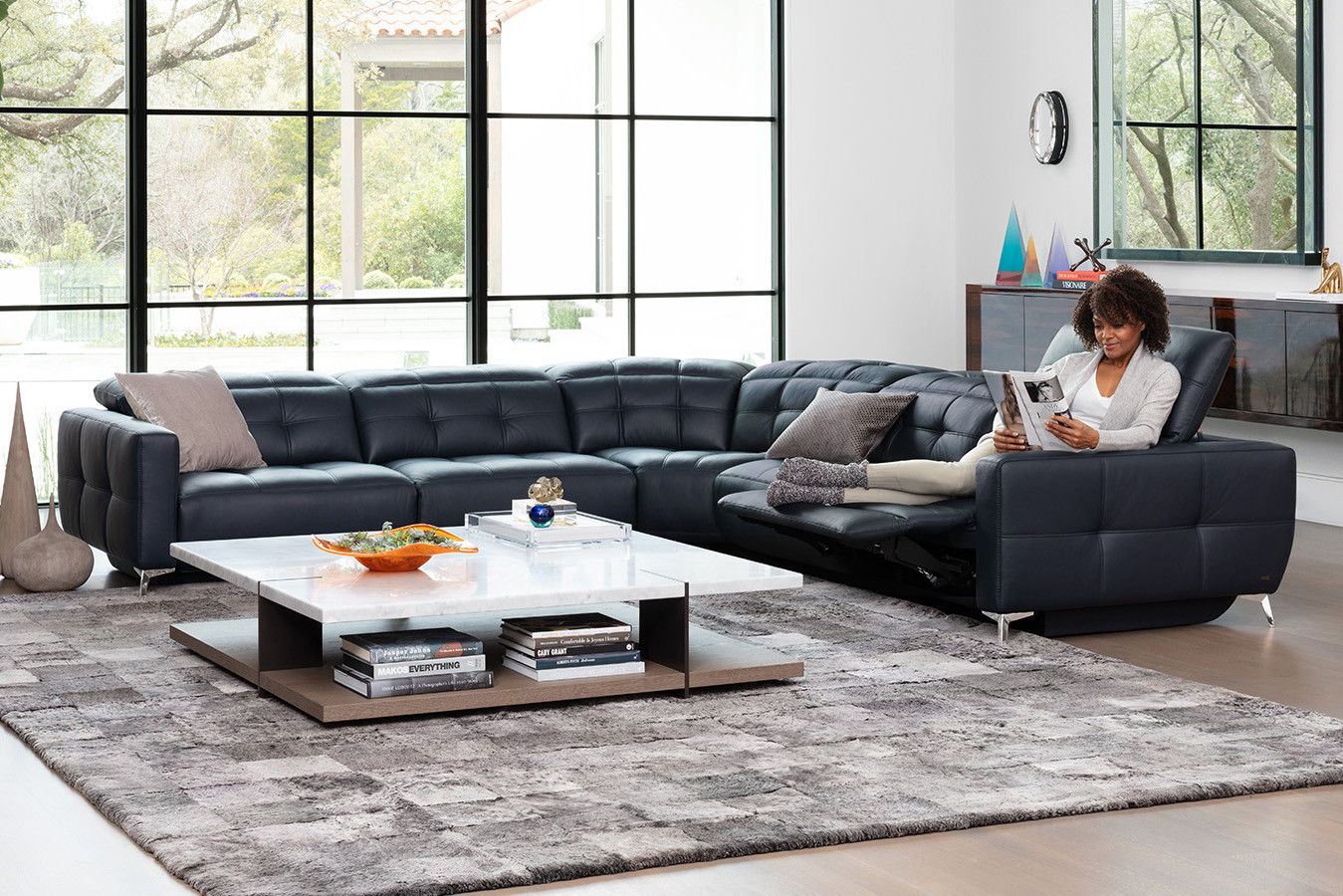 Verona Power Sectional - Burnished Bronze - Cantoni