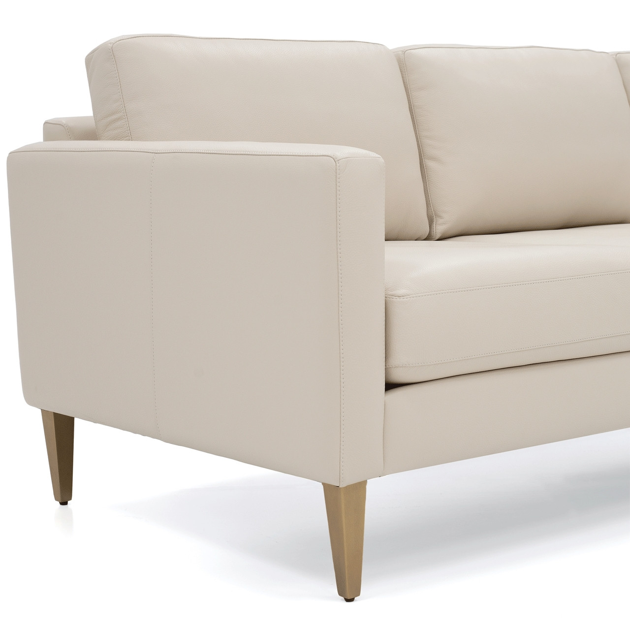 Chantal 3-Seat Studio Sofa - Leather - Cantoni