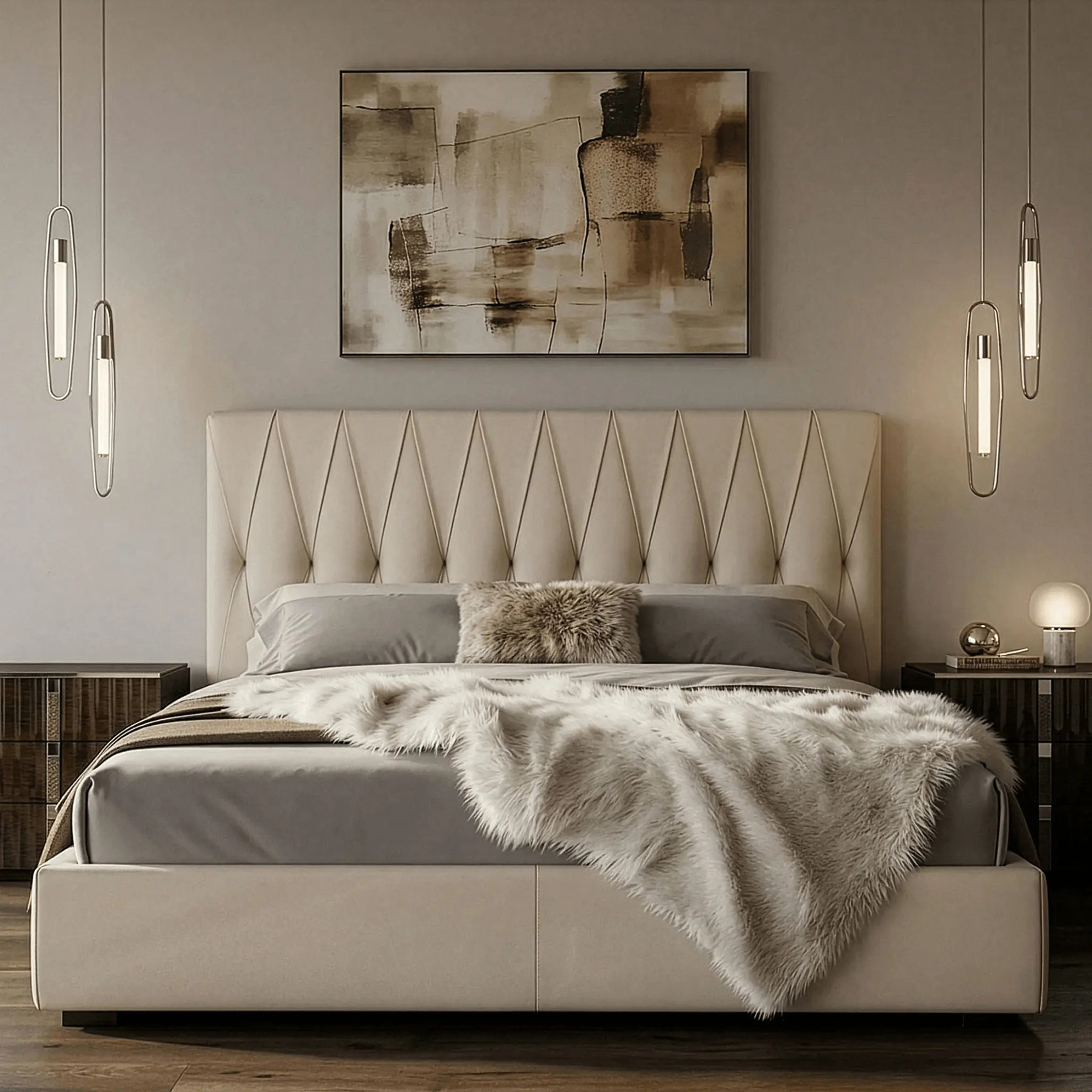 Marlon Night King Bed - Cantoni