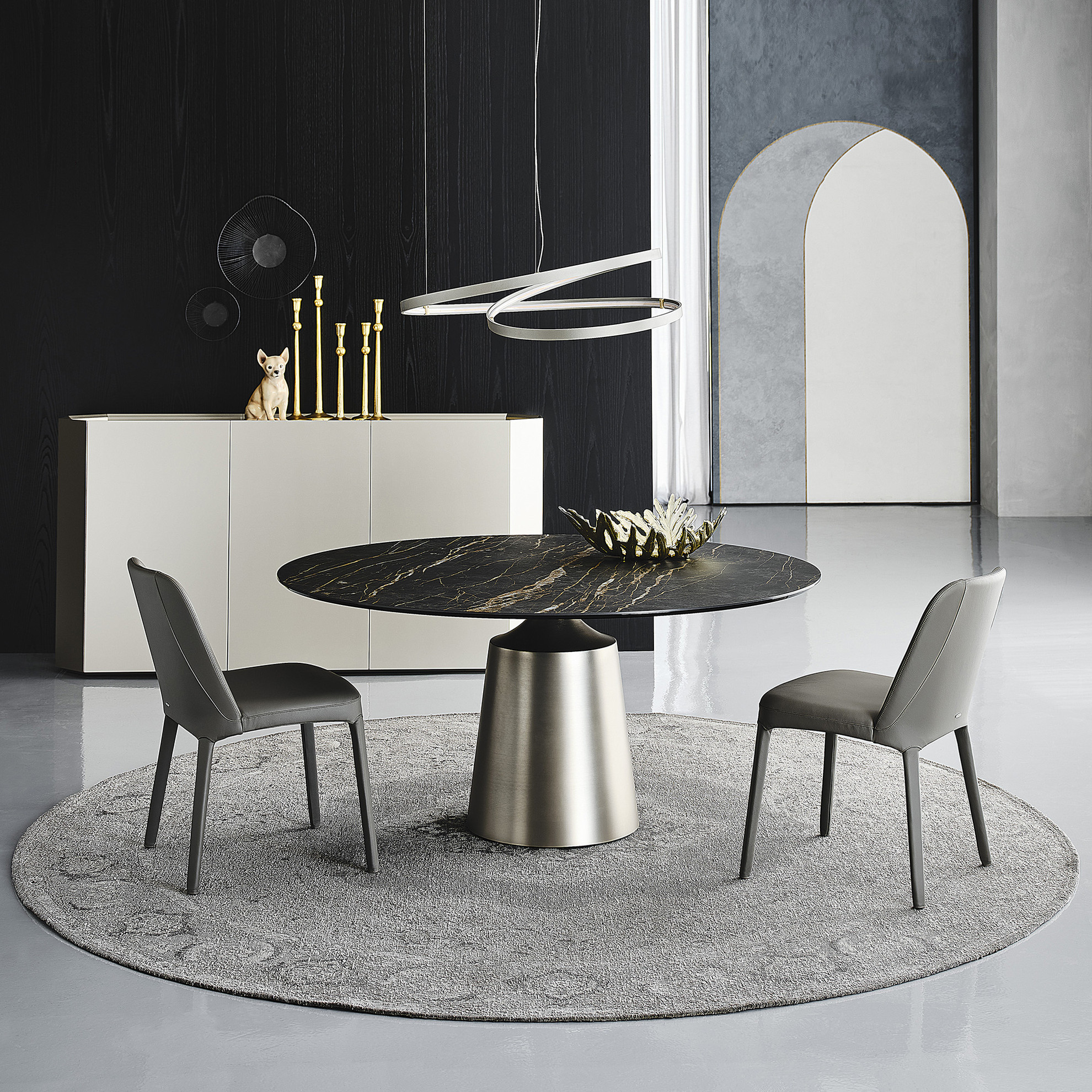 Yoda Keramik Dining Table - 55 In - Cantoni