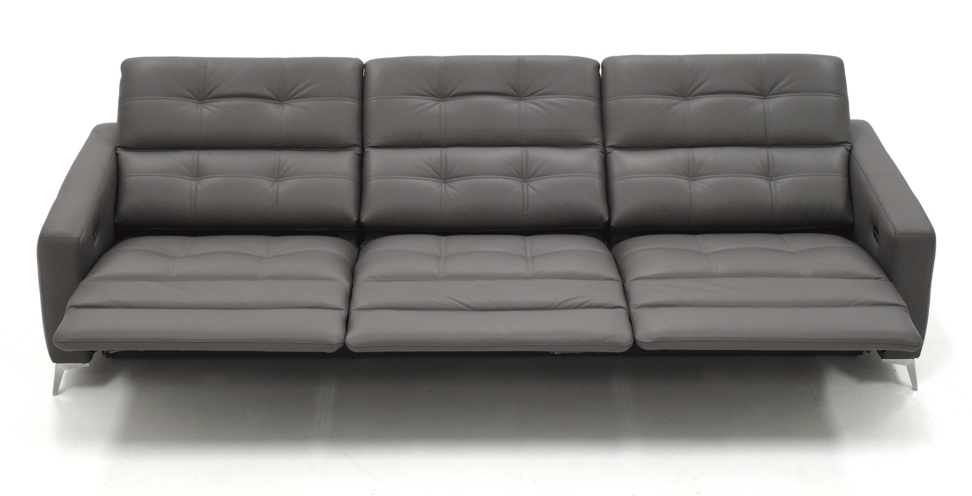 Verona Power Sofa - Grey Leather - Cantoni