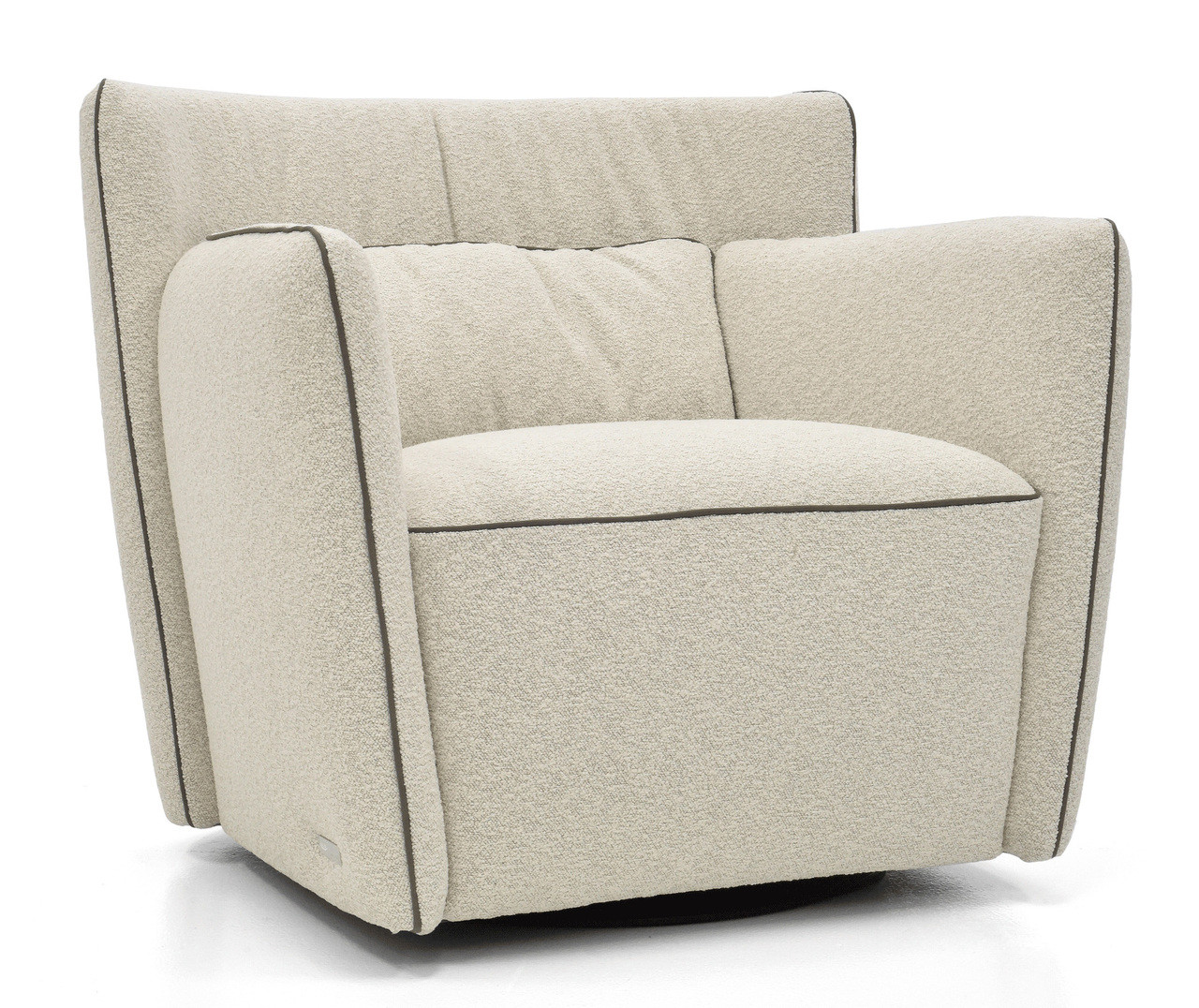 Tulip Swivel Chair - Cream/Taupe - Cantoni