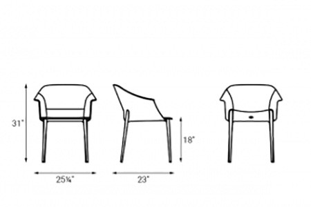 Zuleika Arm Chair - Cantoni