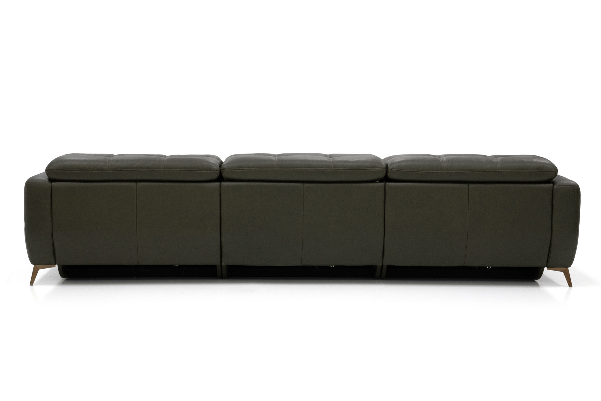 Verona Power Sofa - Olive Leather - Cantoni
