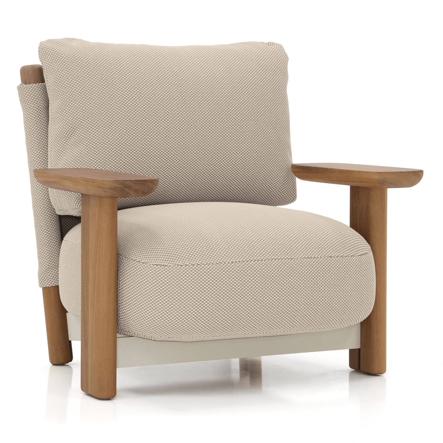 コクシグル　スモールチェア Milos Wood Lounge Chair - Cantoni