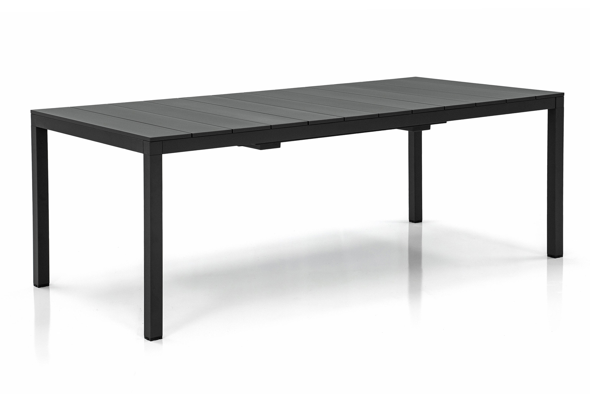 Rio Alu Extendable Dining Table - Anthracite - Cantoni