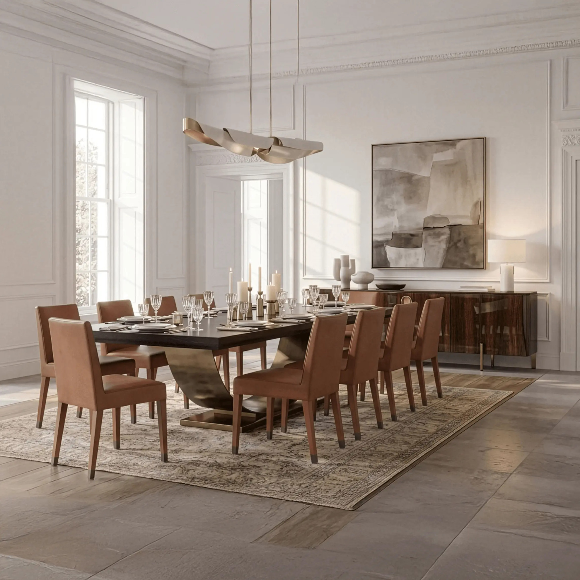 家具 Moda en Casa: CALZONE Extension table moda en casa CALZONE extension table / モーダ・エン・カーサ