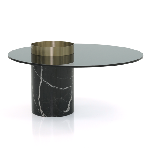 Colonna Cocktail Table - Brushed Gold