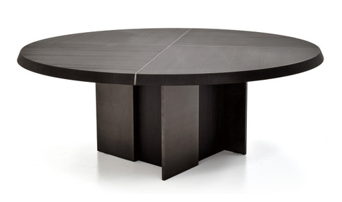 Black & More Round Dining Table Front View