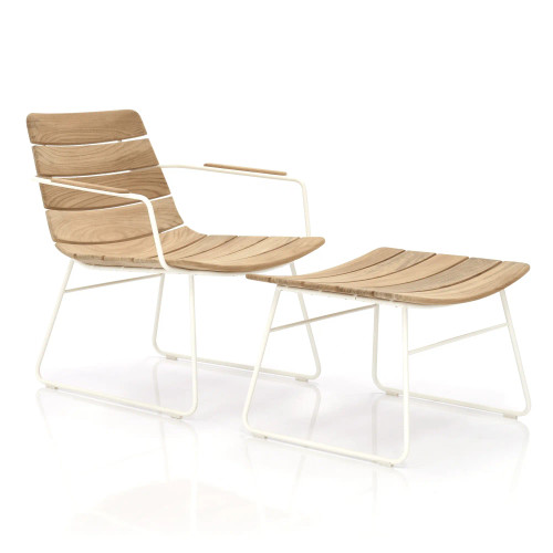 William Lounge Chair & Stool Set