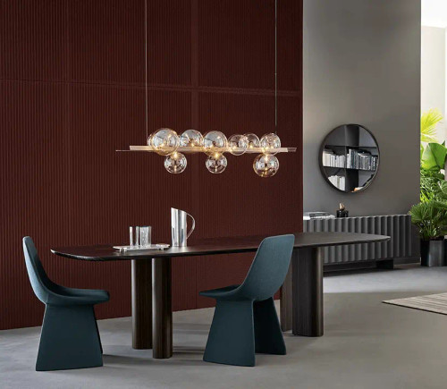 Geometric Wood Dining Table