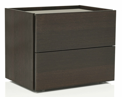 Atlante 2 Drawer Nightstand Front Angled View