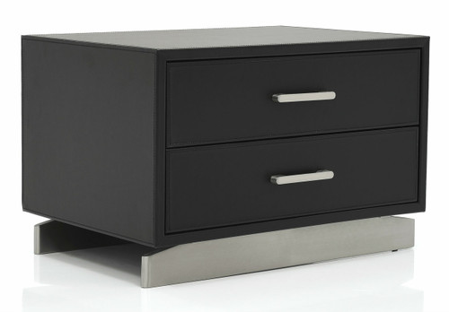 Merit 2 Drawer Nightstand Front Angled View