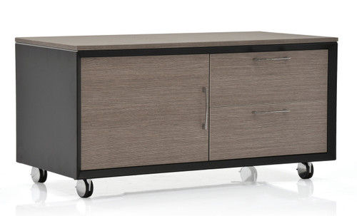 X19 Desk w/ Modesty Panel - Grey Oak 71 In - Cantoni