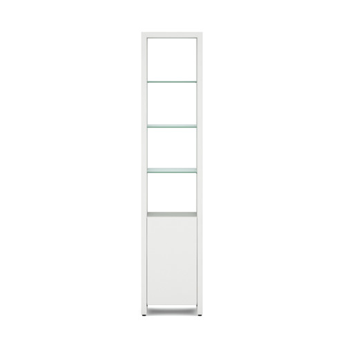 SATIN WHITE - Linea Single Shelf Front View