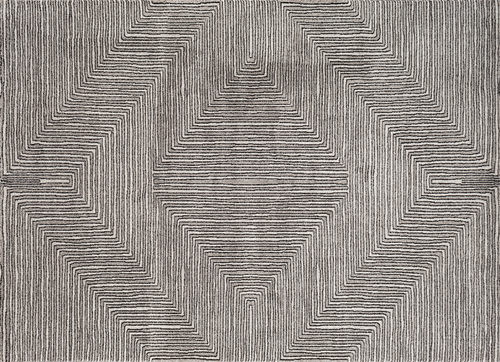 Nepali Area Rug - Black/Grey (9' x 12'3")