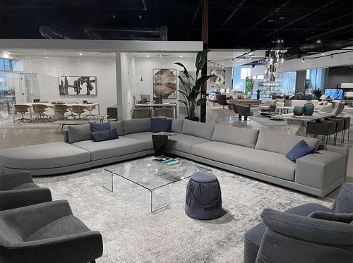 People 5 Pc Sectional - Grey