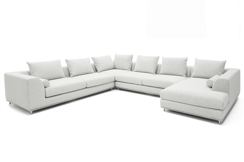 Mercer Large Sectional Front Angled View