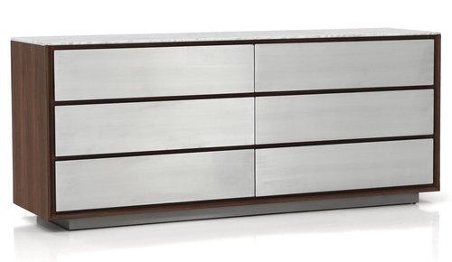 Bella New 6-Drawer Dresser - Walnut