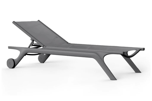 GREY - Africa Sun Lounger Front Angled View