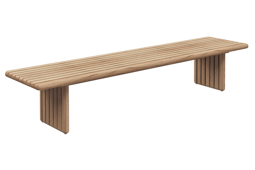 Deck Large Sofa Table Front Angled View