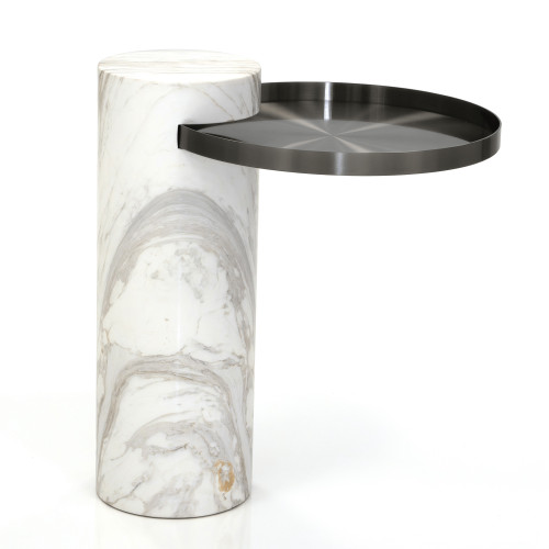 Colonna 2 High End Table - White