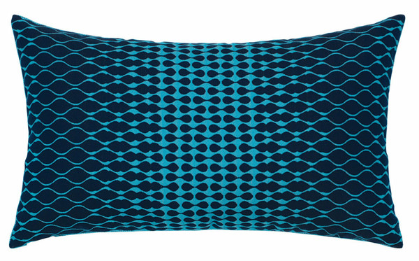 Optic Azure Outdoor Lumbar Pillow