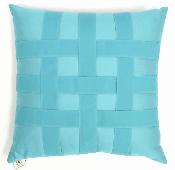 Basketweave Outdoor Pillow - Aruba