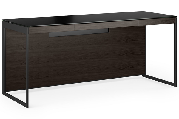 CHARCOAL/BLACK - Sequel Desk Front Angled View