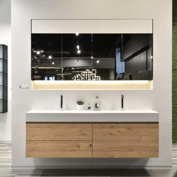 Cubik Rovere Nodi Double Vanity