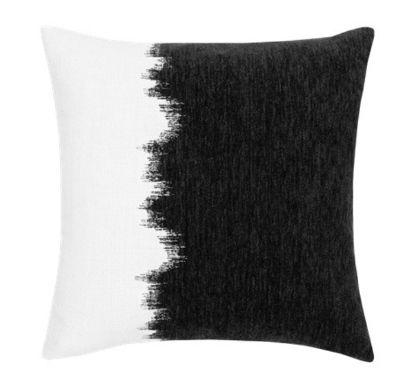 Transition Charcoal Outdoor Pillow