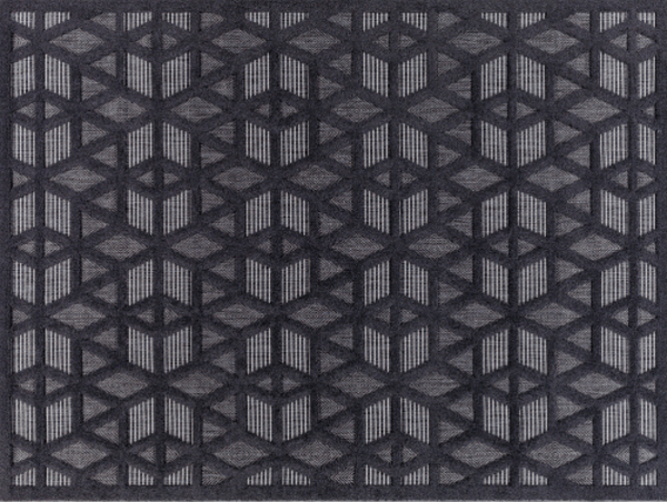 San Diego Outdoor Area Rug - Dk Grey/Black (7'10" X10')