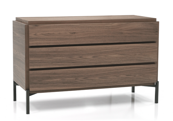 Groove 3 Drawer Dresser Front Angled View