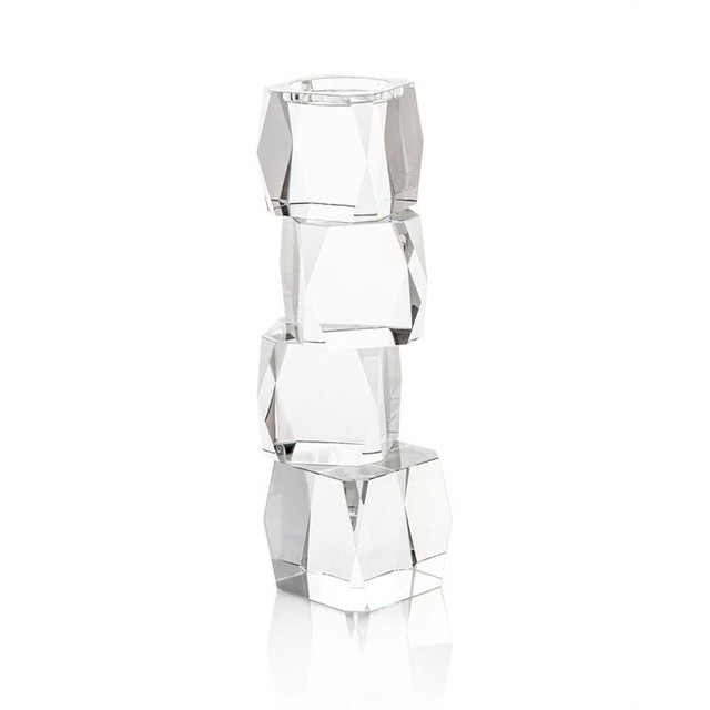 Crystal Cubist Candleholder - Cantoni