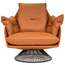 Gloss Swivel Chair Front View