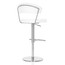 WHITE ECOPELLE - Manhattan Bar Stool Back Angled View