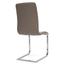 TAUPE LEATHER - Toro Side Chair Back Angled View