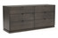 Cloe 6 Drawer Dresser Front Angled View